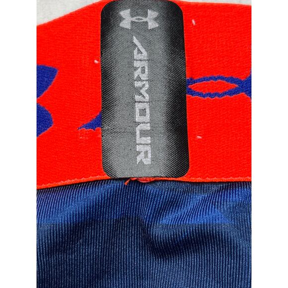 5-81 UNDER ARMOUR Men's Compression Pants Striped Blue Small - Picture 4 of 6